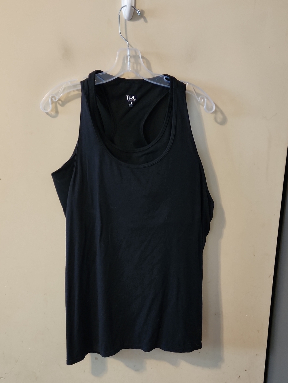 torrid Black Racerback Tank With Built In Bra Size 1 Plus Size 14-16 Nwot